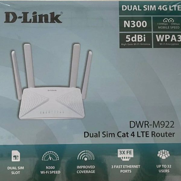 مودم سیم کارت4G LTE بی سیم دی لینک مدل DWR-M922 - تصویر 2
